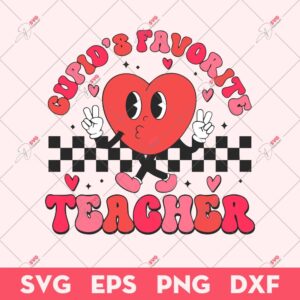 Cupid's Favorite Teacher SVG, Valentine's Day SVG, Teacher Valentine SVG