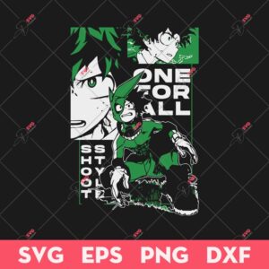 Deku SVG, Izuku Midoriya SVG, My Hero Academia SVG