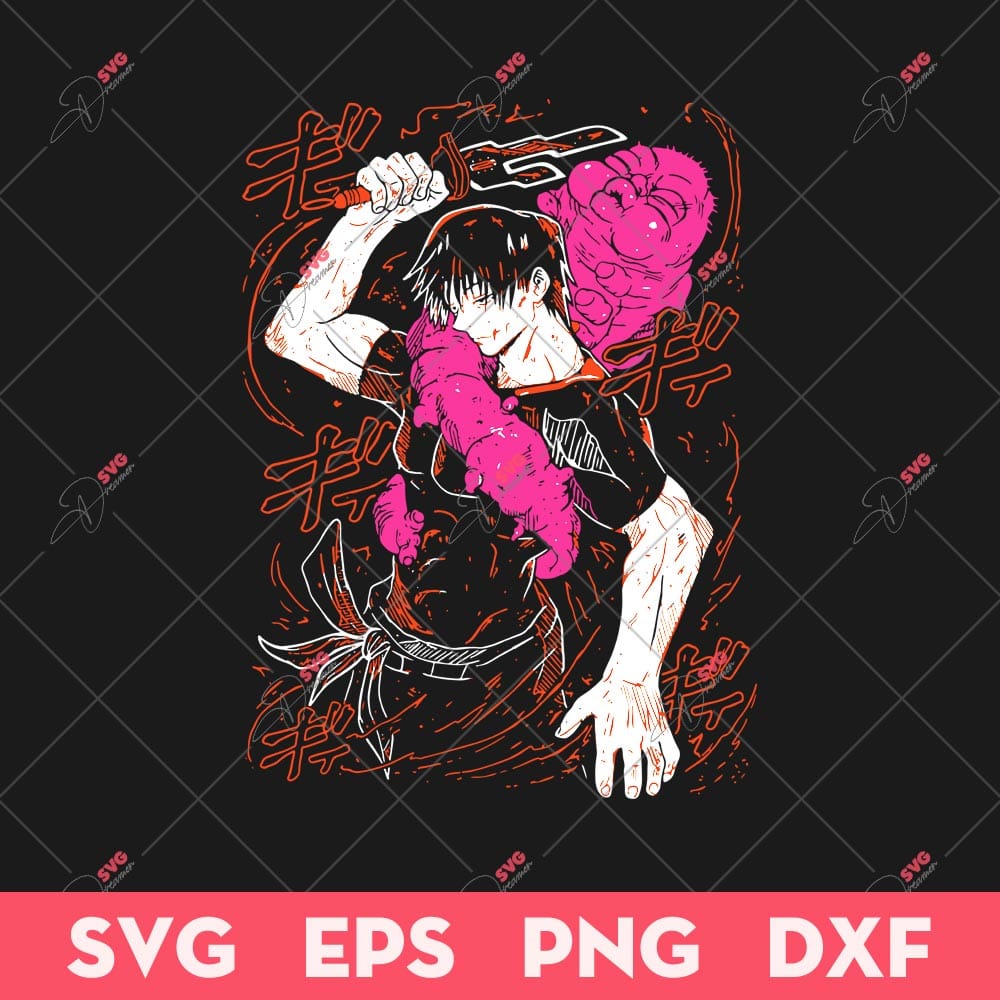 Fushiguro Toji SVG, Jujutsu Kaisen SVG, Anime SVG 1 Fushiguro Toji SVG, Jujutsu Kaisen SVG, Anime SVG