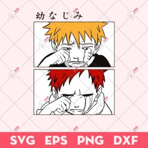 Naruto Anime SVG, Gaara X Naruto SVG, Japan Manga Anime SVG