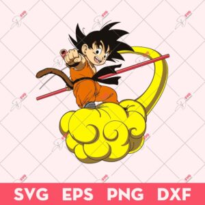 Goku Cloud SVG, Dragon Ball Super Manga Anime SVG, Goku Dragon Ball SVG