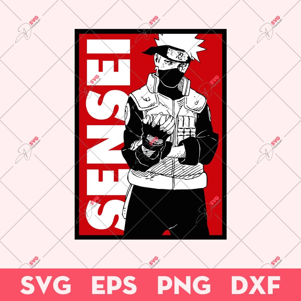 Kakashi Sensei SVG, Hatake Kakashi Naruto SVG, Anime SVG 1 Kakashi Sensei SVG, Hatake Kakashi Naruto SVG, Anime SVG