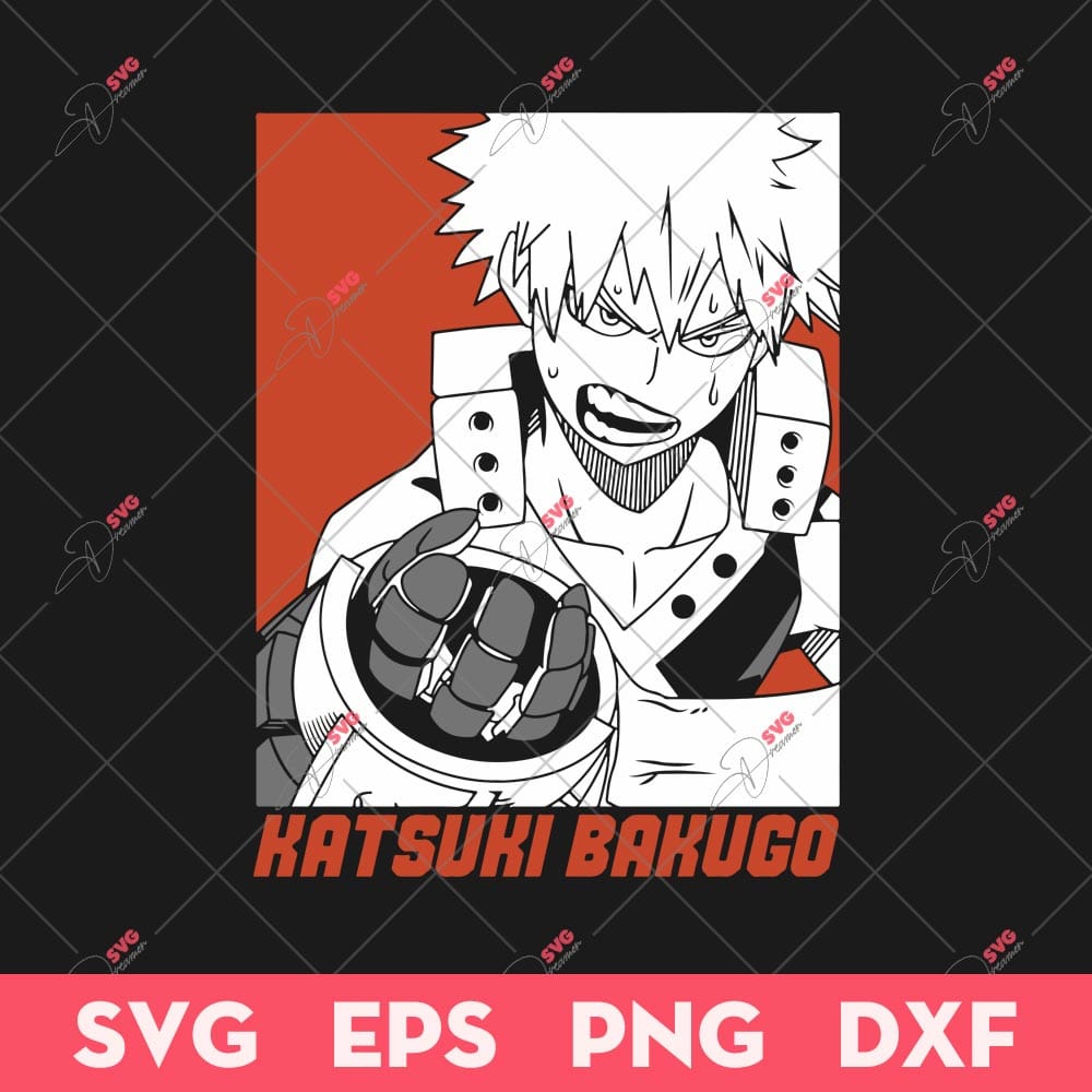 Katsuki Bakugo SVG, Kacchan My Hero Academia SVG, Anime SVG 2 Katsuki Bakugo SVG, Kacchan My Hero Academia SVG, Anime SVG
