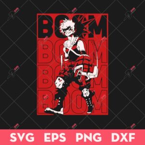 Katsuki Bakugo SVG, Kacchan SVG, My Hero Academia SVG, Anime SVG