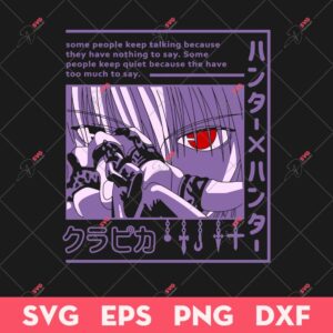 Kurapika Kurta SVG, Kurapika Eyes SVG, Hunter X Hunter Anime SVG