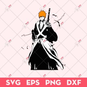 Kurosaki Ichigo SVG, Bleach Manga SVG, Anime SVG