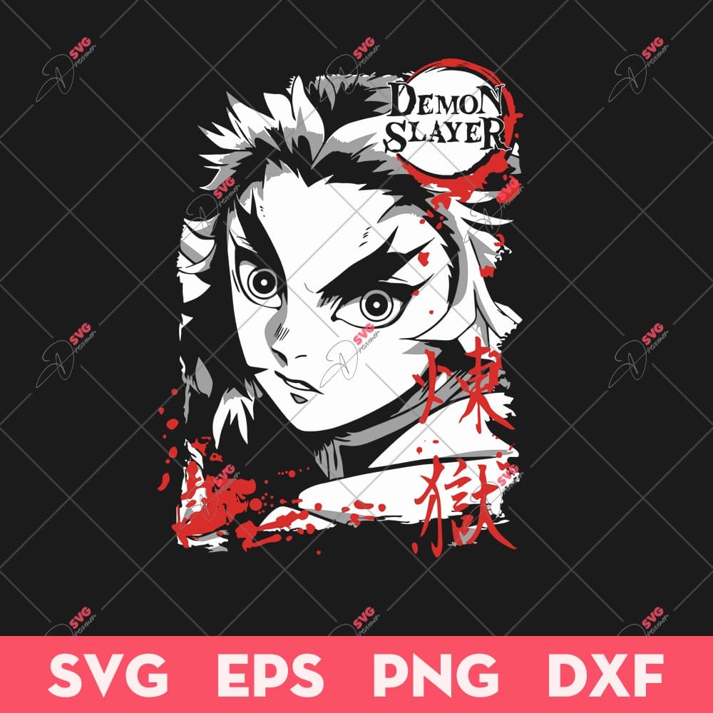Kyojuro Rengoku SVG, Demon Slayer SVG, Anime SVG 1 Kyojuro Rengoku SVG, Demon Slayer SVG, Anime SVG