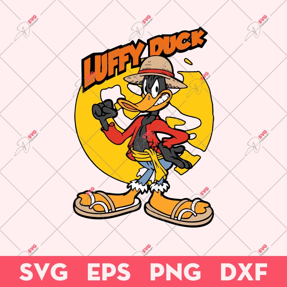 Luffy Duck SVG, One Piece Luffy X Donald Duck SVG, Monkey D Luffy SVG 1 Luffy Duck SVG, One Piece Luffy X Donald Duck SVG, Monkey D Luffy SVG