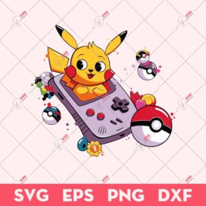 Pikachu Game SVG, Pokemon Game SVG, Pikachu SVG, Pokémon SVG