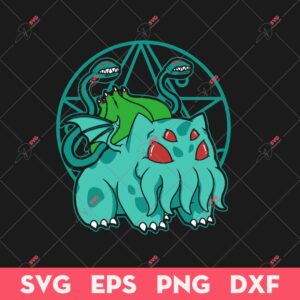 Bulbathulhu SVG, Pokemon SVG, Cartoon SVG