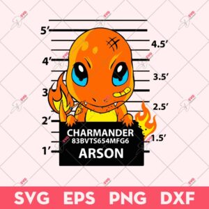 Charmander Urban SVG, Charmander Pokemon SVG, Pokemon Cartoon SVG