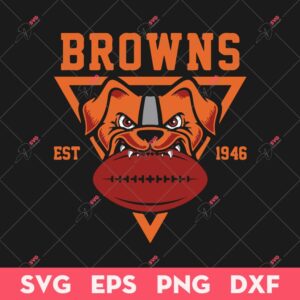 Cleveland Browns SVG, Browns EST 1946 SVG, Pittsburgh Steelers SVG