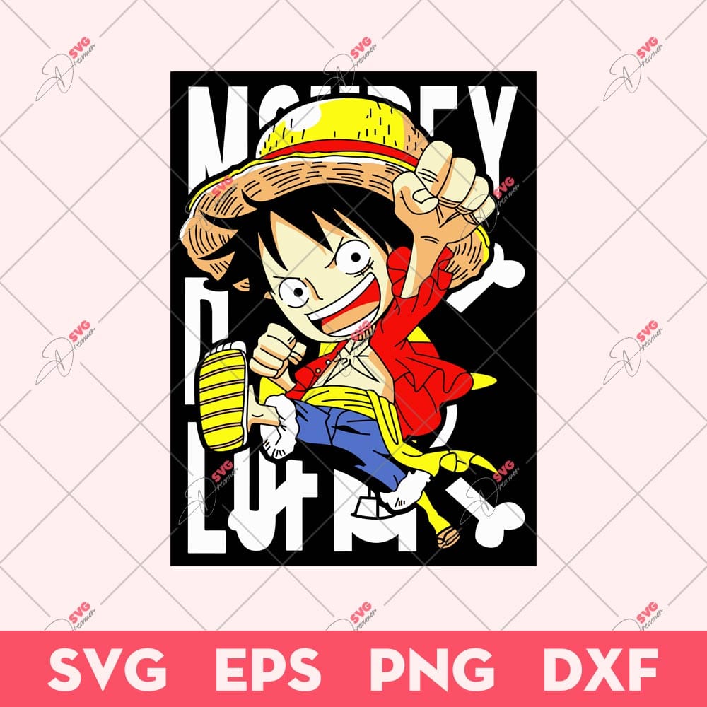 Monkey D Luffy Chibi SVG, Cute Luffy SVG, One Piece Anime SVG 1 Monkey D Luffy Chibi SVG, Cute Luffy SVG, One Piece Anime SVG