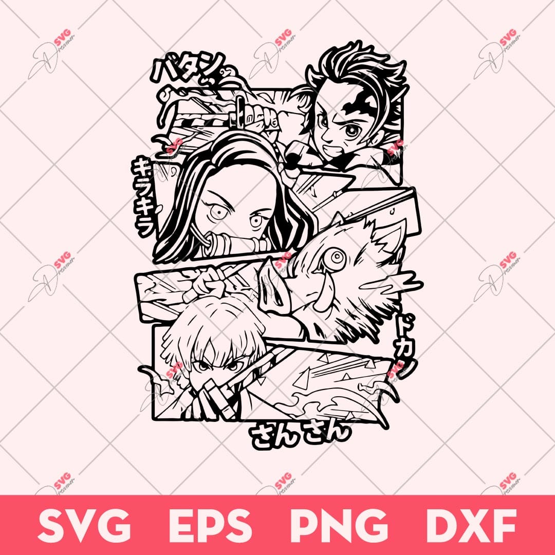 Demon Slayer SVG, Slayer Team Layered SVG, Anime SVG 1 Demon Slayer SVG, Slayer Team Layered SVG, Anime SVG