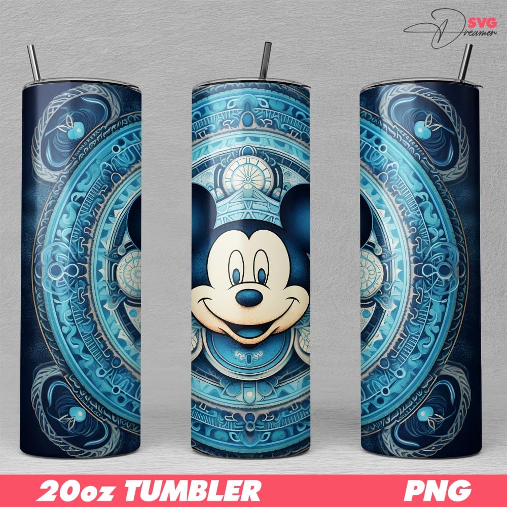 Bundle Disney 20oz Tumbler Wraps PNG Files (Over 200 Designs) 5 Disney Mickey Mouse Tumbler Skinny 20oz PNG