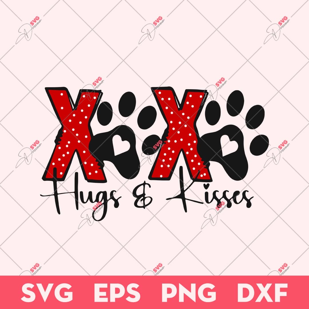 Dog Paw Valentine Day SVG, XOXO Hugs And Kisses SVG, Valentine SVG 1 Dog Paw Valentine Day SVG, XOXO Hugs And Kisses SVG, Valentine SVG