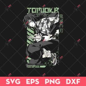 Giyu Tomioka SVG, Demon Slayer SVG, Anime SVG