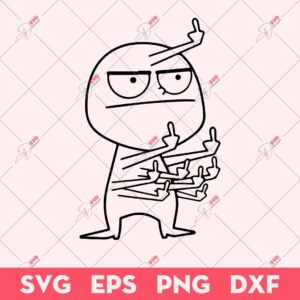 Middle Finger Maniac SVG, Middle Finger SVG, Funny SVG