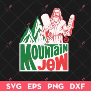 Mountain Jew SVG, Jewish SVG, Mountain Dew Logo SVG