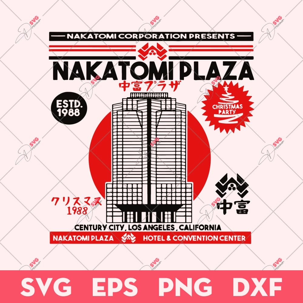 Nakatomi Plaza SVG, Christmas SVG, Nakatomi SVG 2 Nakatomi Plaza SVG, Christmas SVG, Nakatomi SVG