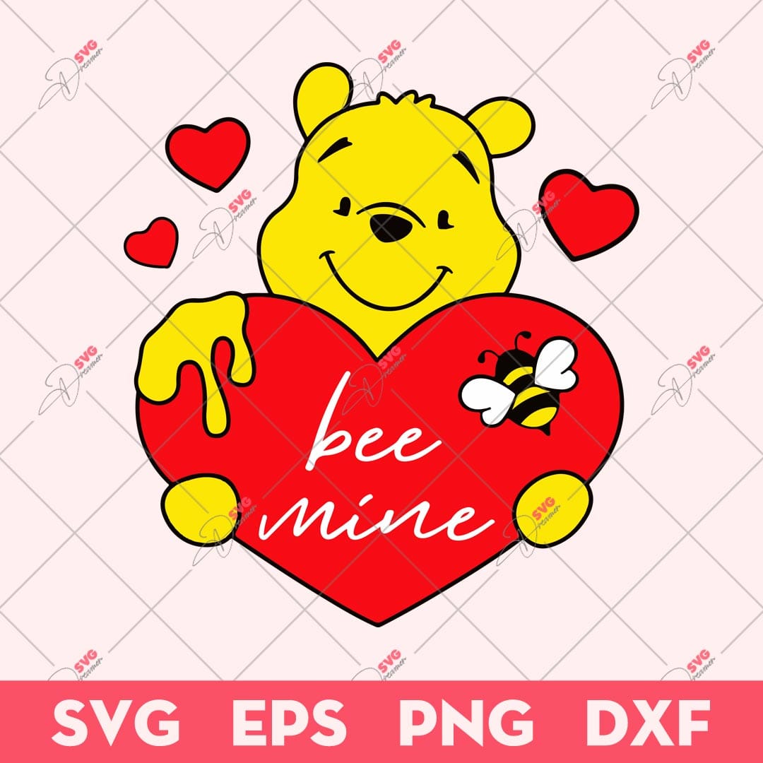 Winnie Pooh Valentine SVG, Valentine Day SVG, Winnie Pooh SVG 1 Winnie Pooh Valentine SVG, Valentine Day SVG, Winnie Pooh SVG