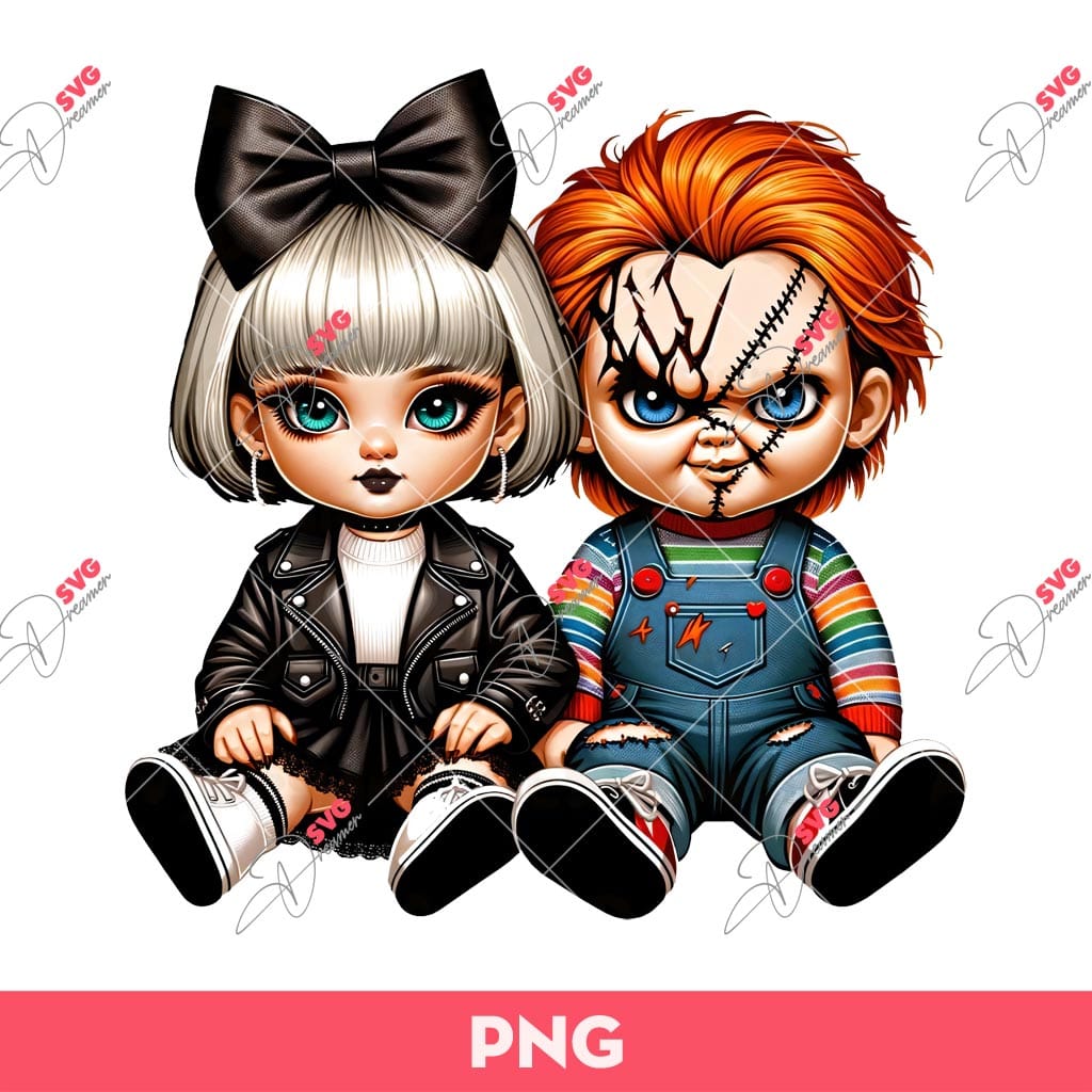 Chicano Chucky And Tiffany Doll PNG, Horror Couple Chicano PNG 2 Chicano Chucky And Tiffany Doll PNG, Horror Couple Chicano PNG
