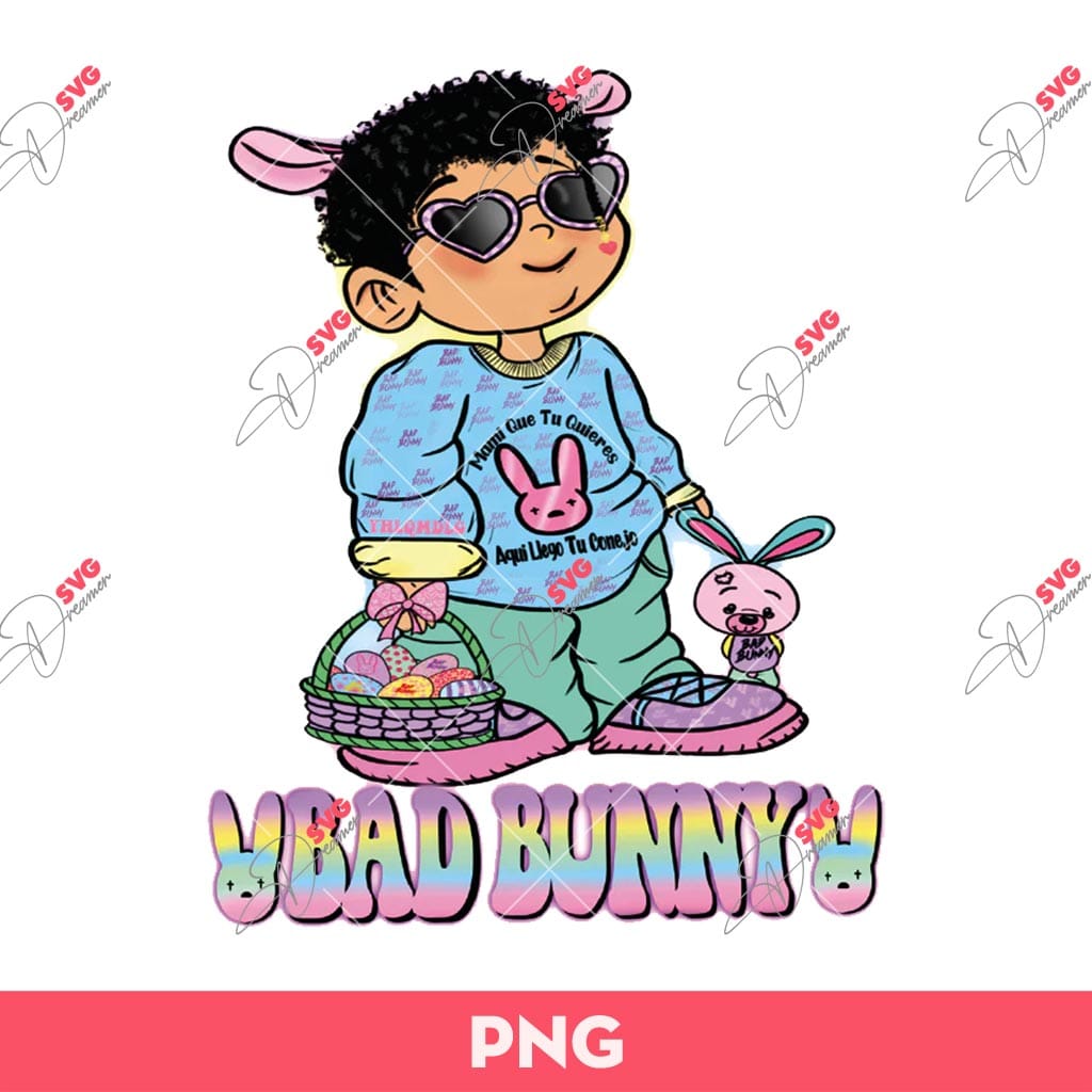 Cute Bad Bunny Easter PNG, Easter PNG, Bad Bunny PNG 1 Cute Bad Bunny Easter PNG, Easter PNG, Bad Bunny PNG