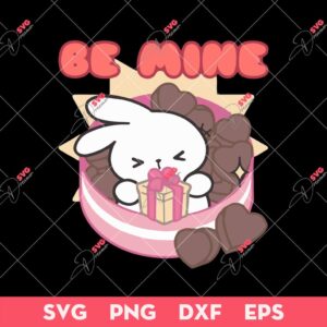 Cute Bunny Valentine SVG, Be Mine SVG, Valentine Day SVG