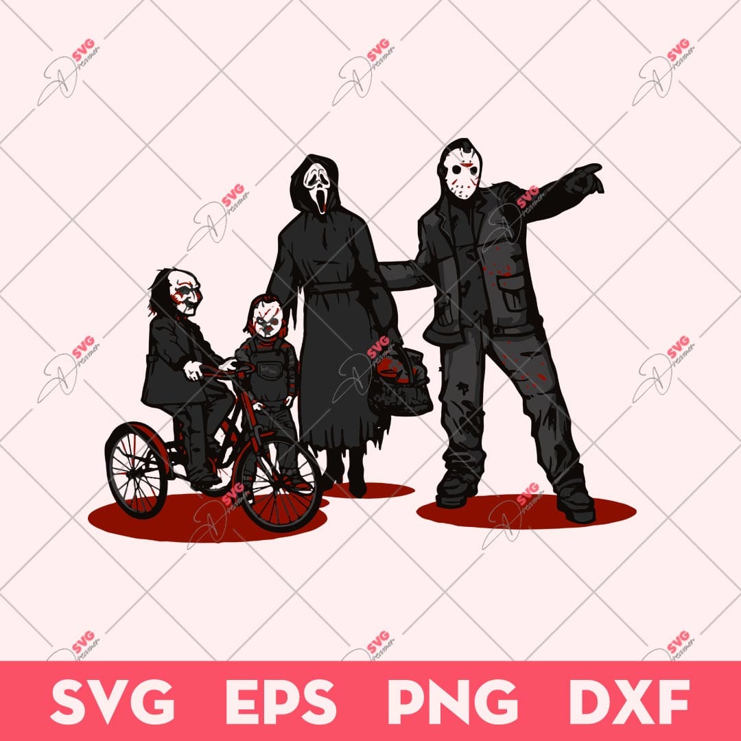 Family Values SVG, Horror SVG, Horror Movie Characters SVG 1 Family Values SVG, Horror SVG, Horror Movie Characters SVG