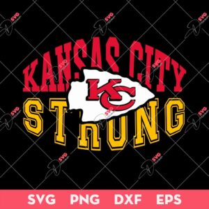Kansas City Chiefs Strong SVG, KC Chiefs SVG, Kansas City Strong SVG