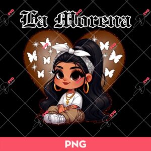La Morena PNG, Chicano Baby Girl PNG