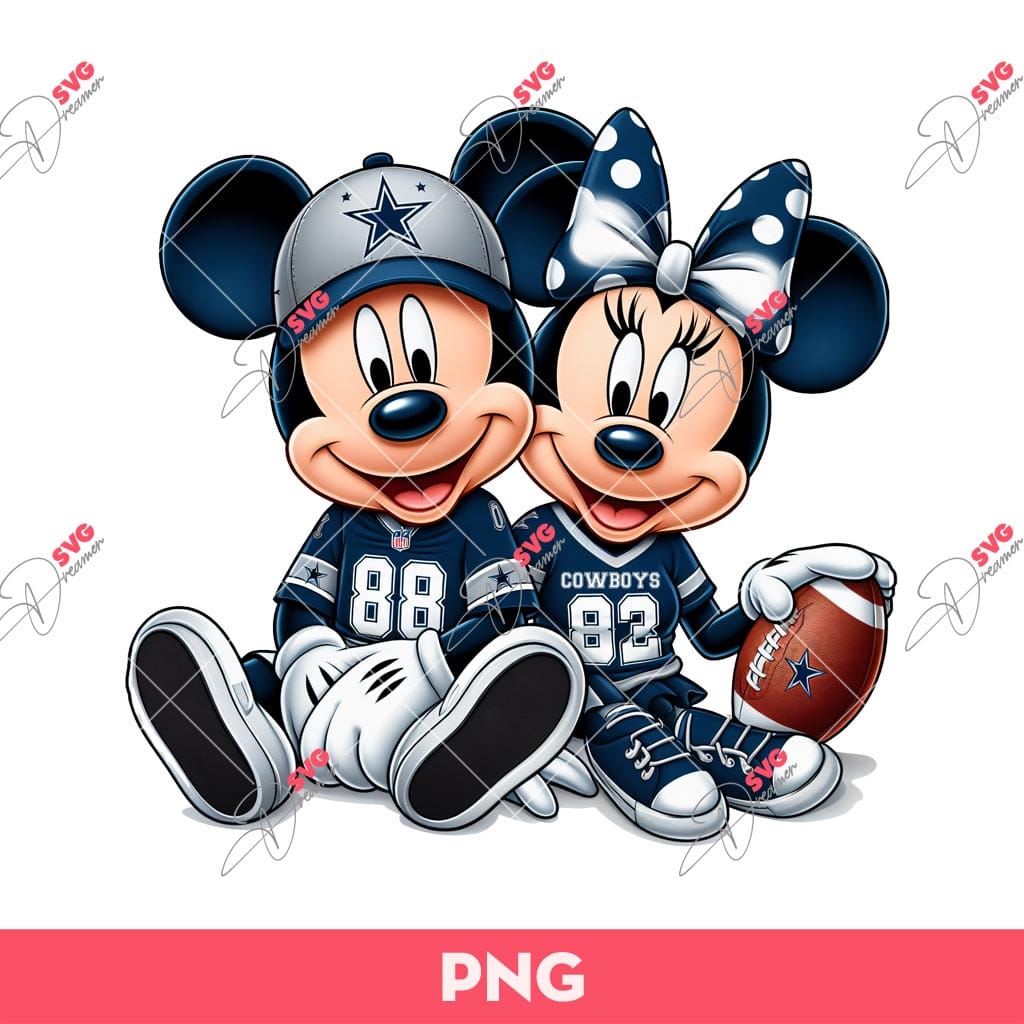 Mickey Minnie Dallas Cowboys Fans PNG, Disney Mickey And Minnie Dallas Cowboys NFL Football PNG 1 Mickey Minnie Dallas Cowboys Fans PNG, Disney Mickey And Minnie Dallas Cowboys NFL Football PNG