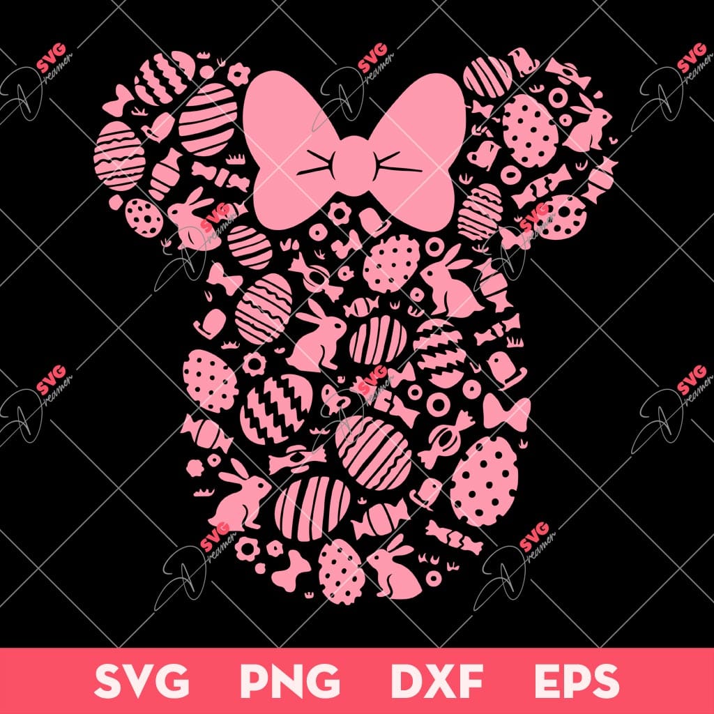 Minnie Mouse Easter Egg SVG, Happy Easter SVG, Disney Easter SVG 1 Minnie Mouse Easter Egg SVG, Happy Easter SVG, Disney Easter SVG