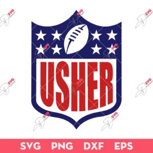NFL Halftime Show 2024 SVG, Usher Super Bowl 2024 SVG, Super Bowl SVG
