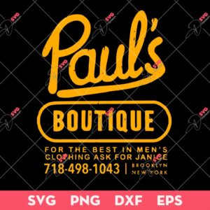 Pauls Boutique SVG, Pauls Boutique Vintage SVG, Pauls Boutique T-Shirt