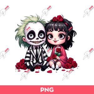 Spanish Always And Forever Couple PNG, Horror Couple Chicano PNG, Couple Valentines Day PNG