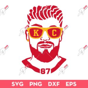 Travis Kelce SVG, Kansas City Chiefs SVG, KC Chiefs Football SVG
