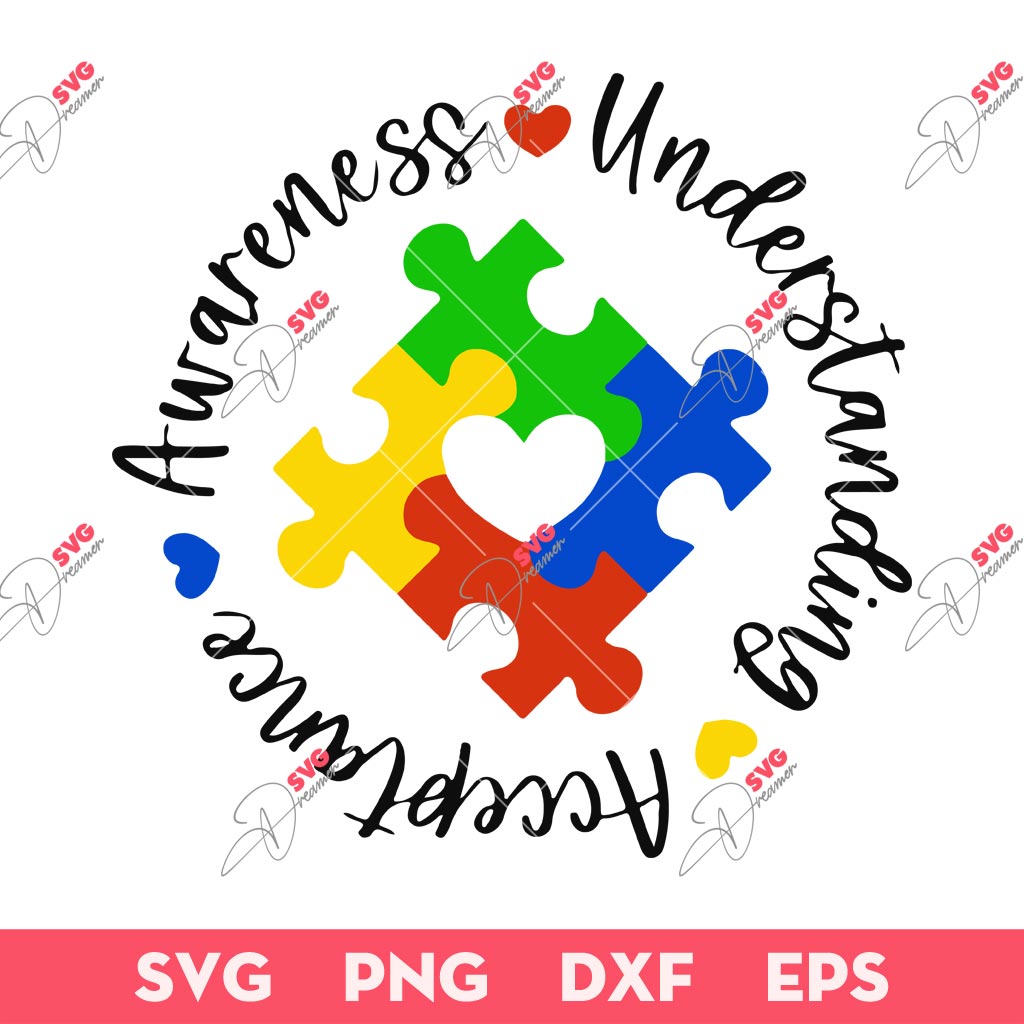 Autism Awareness SVG PNG, Autism Awareness Understanding And Acceptance SVG PNG 1 Autism Awareness SVG PNG, Autism Awareness Understanding And Acceptance SVG PNG