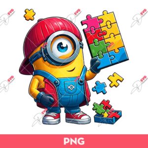 Autism Minion PNG, Autism Awareness PNG
