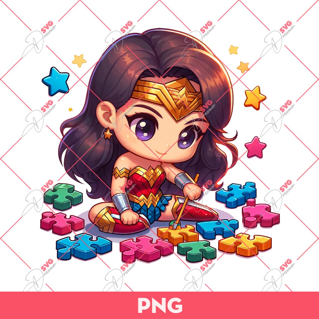 Autism Wonder Woman Superhero PNG, Superhero Puzzle Game PNG 1 Autism Wonder Woman Superhero PNG, Superhero Puzzle Game PNG