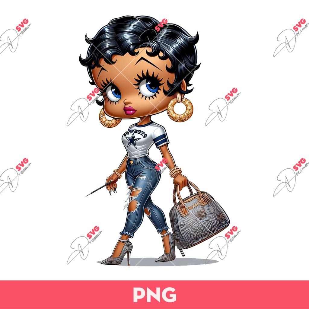 Bundle Cute Betty Boop PNG, Bundle Betty Boop Sport NBA MLB NFL (Over 50 Designs) 48 Betty Boop Cowboys Fan PNG, Betty Dallas Cowboys PNG, Betty Boop Sport PNG