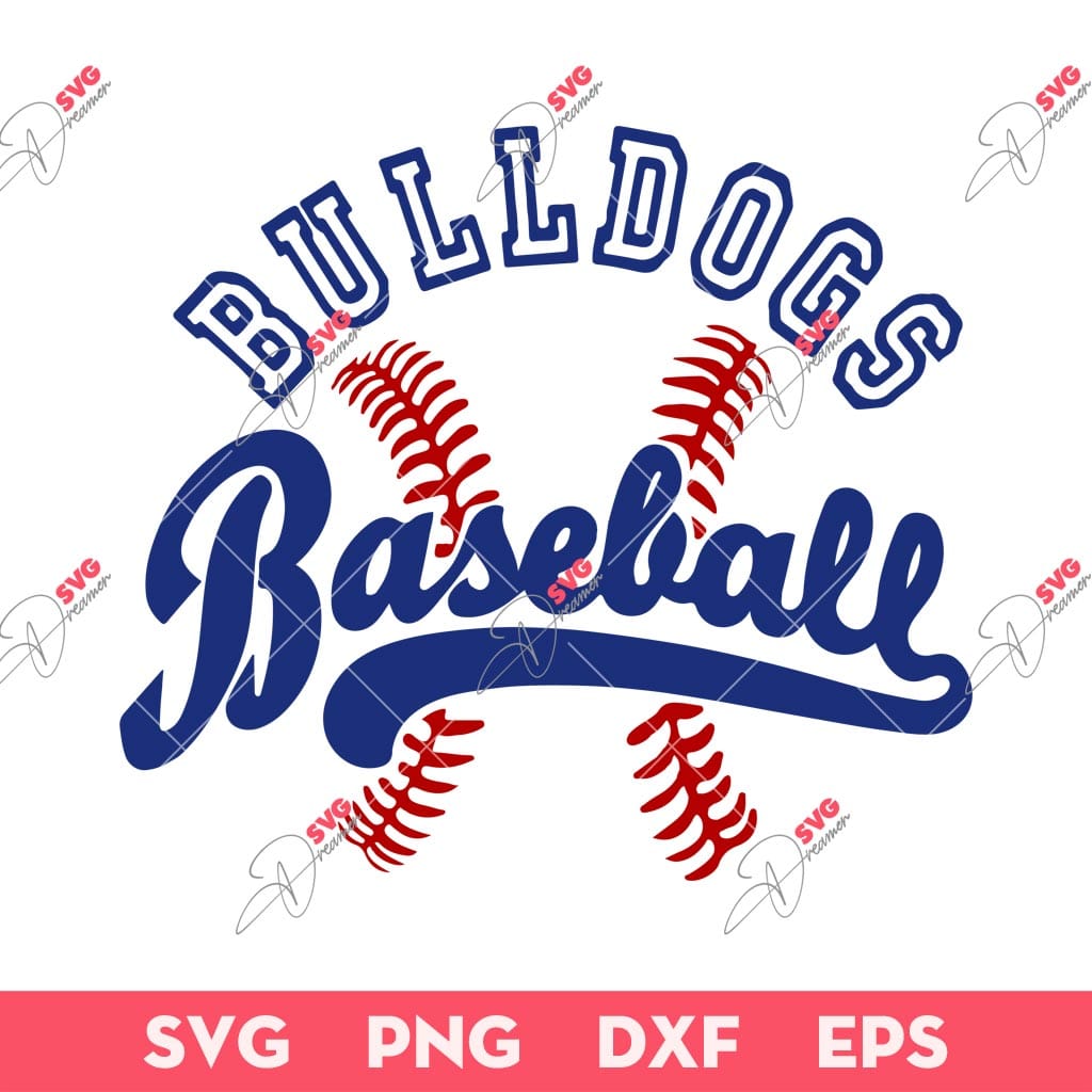 Bulldogs Baseball Logo SVG, Baseball Laces SVG PNG EPS DXF 1 Bulldogs Baseball Logo SVG, Baseball Laces SVG PNG EPS DXF