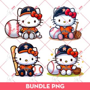 Bundle Hello Kitty Houston Astros Baseball PNG, Kitty Houston Astros PNG, Kitty Baseball PNG