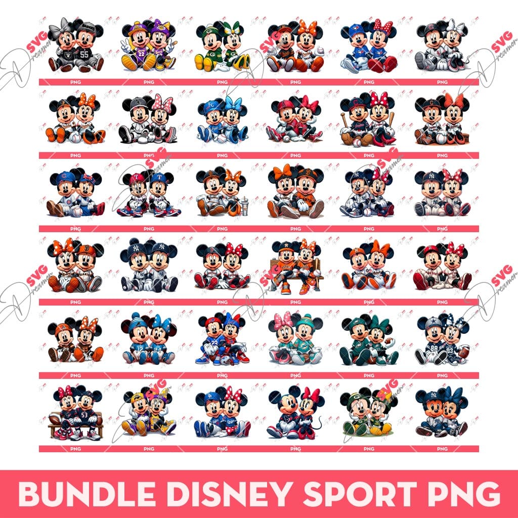Bundle Mickey Minnie Sport Baseball Football Basketball PNG, Disney Mickey Minnie Sport Fans PNG (Over 40 Designs) 1 Bundle Mickey Minnie Sport Baseball Football Basketball PNG, Disney Mickey Minnie Sport Fans PNG (Over 40 Designs)