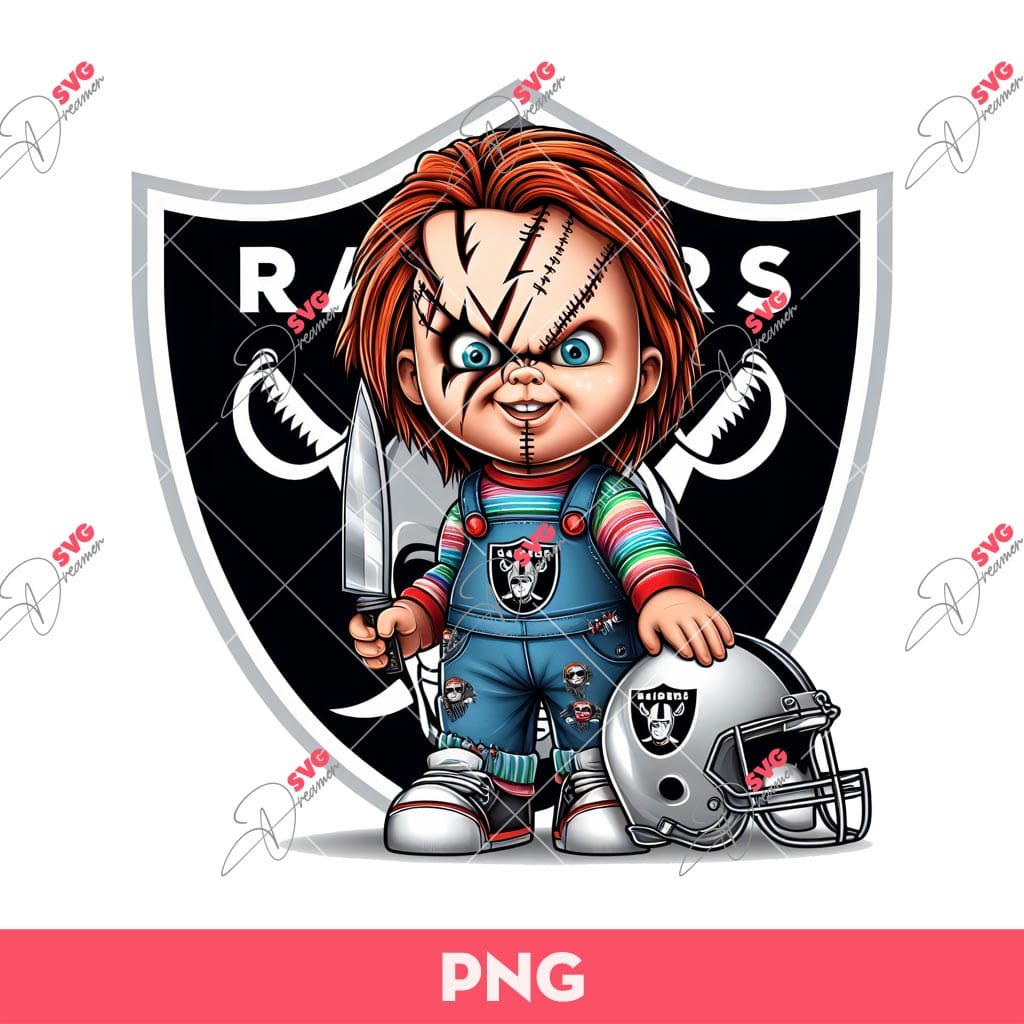 Chucky LV Raiders PNG, Chucky Fan Las Vegas Raiders Football PNG, Horror Chucky Football PNG 1 Chucky LV Raiders PNG, Chucky Fan Las Vegas Raiders Football PNG, Horror Chucky Football PNG