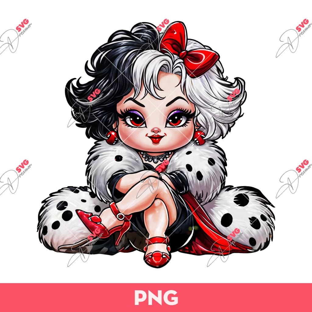 Cruella PNG, Disney Cartoon Baby Cruella PNG 2 Cruella PNG, Disney Cartoon Baby Cruella PNG