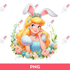 Disney Cinderella Princess Easter Bunny PNG, Cinderella Bunny PNG, Easter Disney Princess PNG