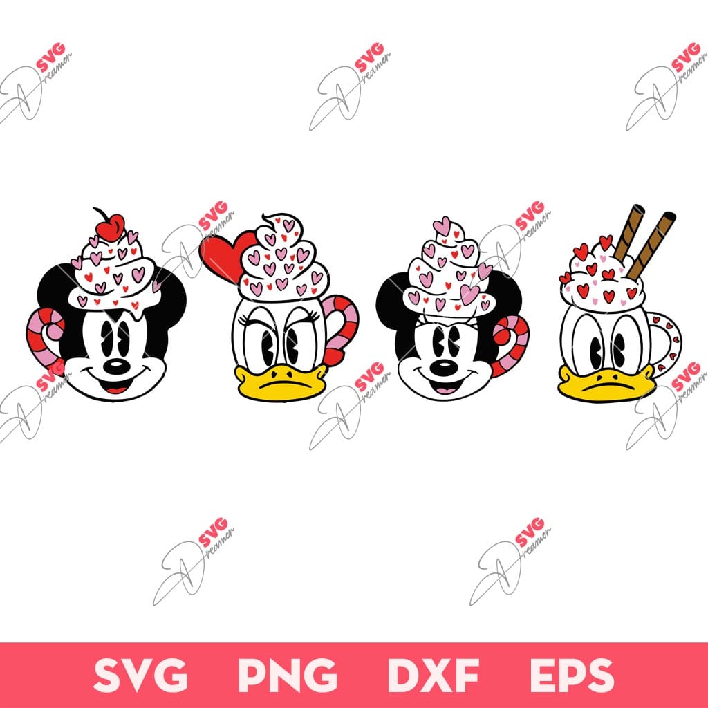 Disney Mickey And Friend Ice Cream SVG, Disney Mickey Minnie And Friend Valentines SVG 1 Disney Mickey And Friend Ice Cream SVG, Disney Mickey Minnie And Friend Valentines SVG