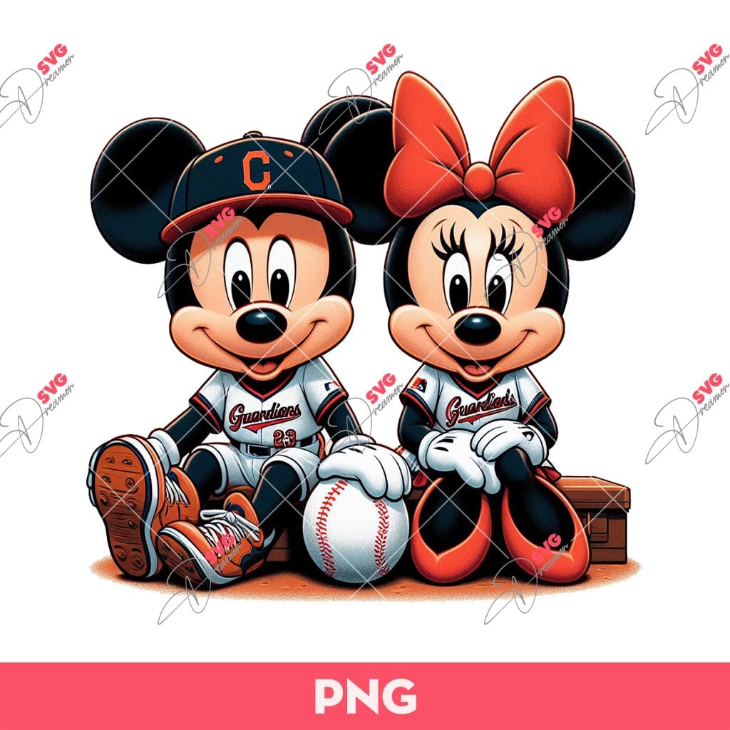Bundle Mickey Minnie Sport Baseball Football Basketball PNG, Disney Mickey Minnie Sport Fans PNG (Over 40 Designs) 8 Disney Mouse Baseball Cleveland Guardians Fans PNG, Mickey Minnie Cleveland Guardians Baseball PNG