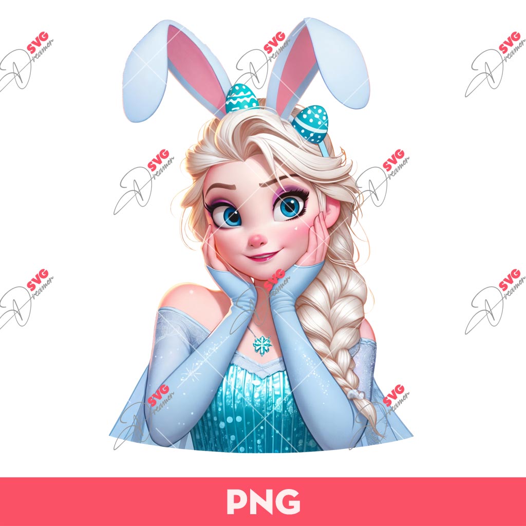 Easter Elsa Princess PNG, Elsa Bunny Easter PNG, Easter Elsa Frozen PNG 1 Easter Elsa Princess PNG, Elsa Bunny Easter PNG, Easter Elsa Frozen PNG